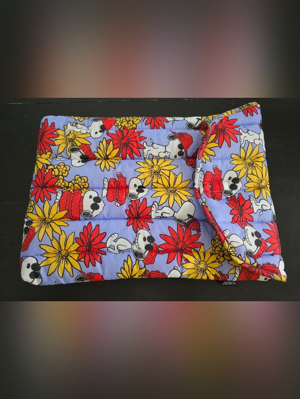 NWOT BAGGU x Peanuts Laptop Sleeve 13"/14" Floral Snoopy